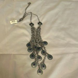 Peacock embellished necklace